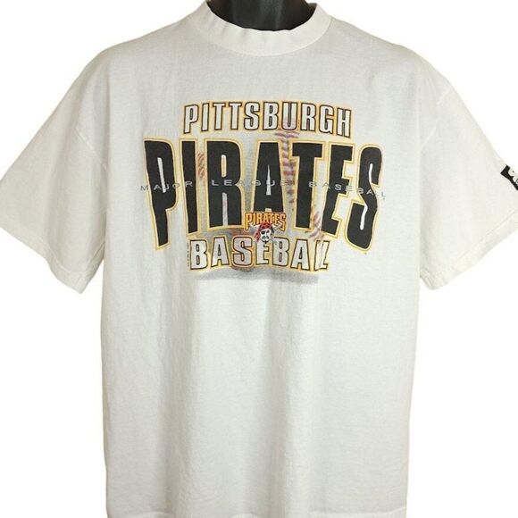 Pittsburgh Pirates Starter T Shirt Vintage 90s MLB Baseball Made In USA Mens - Picture 1 of 8